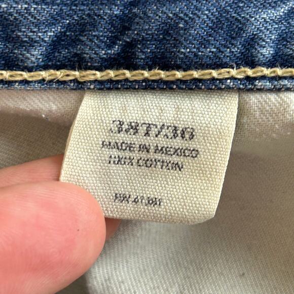 Polo Ralph Lauren 867 Classic Fit Striaght Leg Blue Denim Jeans Men's Size 38x36 - Picture 5 of 11